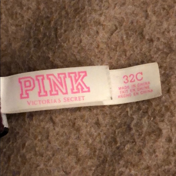 32 C Burgundy Victoria’s Secret PINK bra - Picture 2 of 2